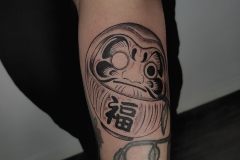 Tatuaje Flash Daruma Japonés - Tradicional Oriental Buenos Aires