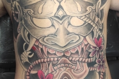 Tatuaje Espalda Completa Hannya Japonesa en Proceso - PUNX! Tattoo